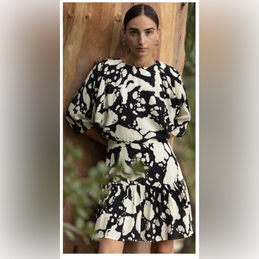 Corey Lynn Calter Black and Cream Dress